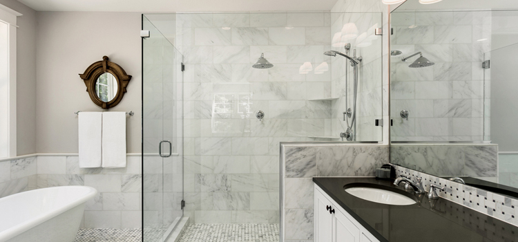 bathroom shower door installation in Taft